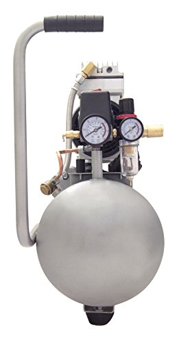 California Air Tools 6010LFC 1.0 HP Compresor de aire industrial ultra silencioso y sin aceite, 6 galones