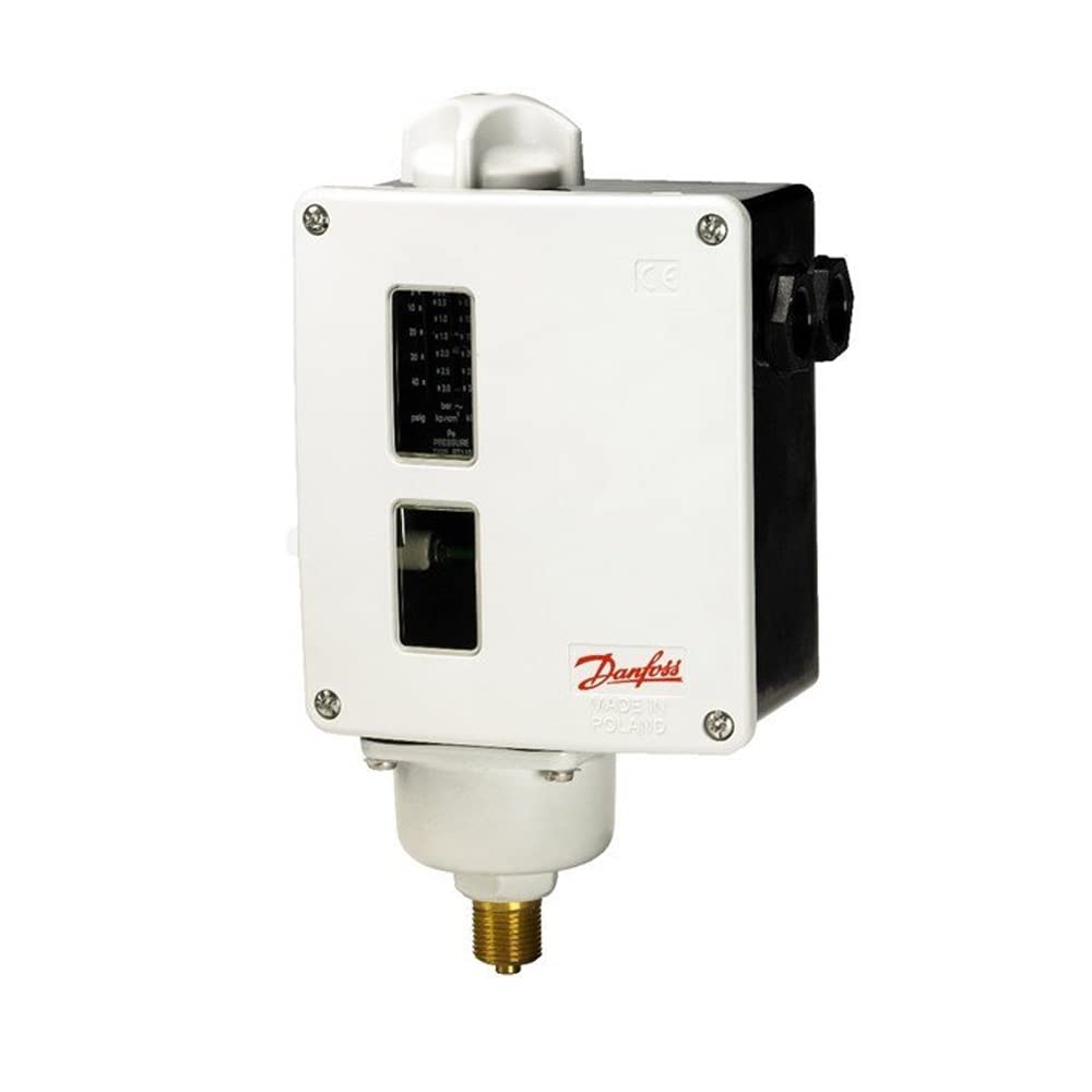 Danfoss - Interruptor de presión (rango: 0 a 40 PSI) con conexión de presión de 3/8 G para automóviles, calderas, turbina de vapor, bombas, HVAC, refrigeración marina | Modelo: RT-110
