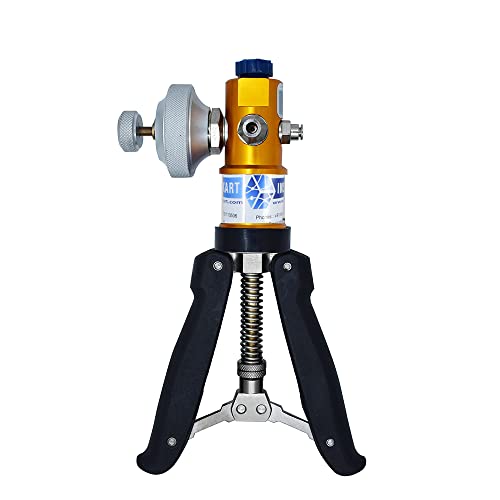 Ace Instruments Calibrador manual de la bomba de presión y vacío (solo bomba manual) para laboratorios de calibración, calibración de campo y calibración del transmisor de presión Modelo: AI-DP1-2200