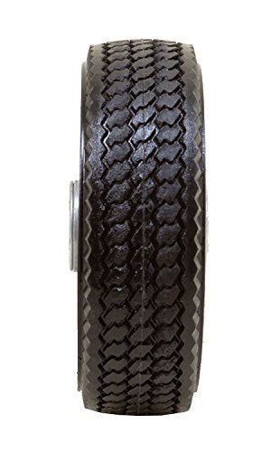 Marathon 6x2" Flat Free, Hand Truck/All Purpose Utility Tire on Wheel, 2.375" Centered Hub, 1/2" Bearings