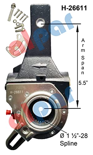 28 Spline 5.5" Automatic Slack Adjuster Ref Haldex 40020211, 135.S2840, 40010211