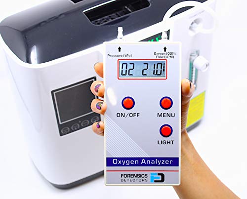 FORENSICS DETECTORS FD Analizador de Oxígeno de FORENSICS | 21%-100% | Lectura digital de O2, flujo y presión |