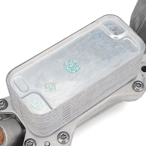 68310865AB 3.6 Adaptador de carcasa de filtro de enfriador de aceite de motor compatible con Dodge Journey Charger Challenger Caravan Ram ProMaster Jeep Wrangler Grand Cherokee Chrysler 200 300 2017 2018