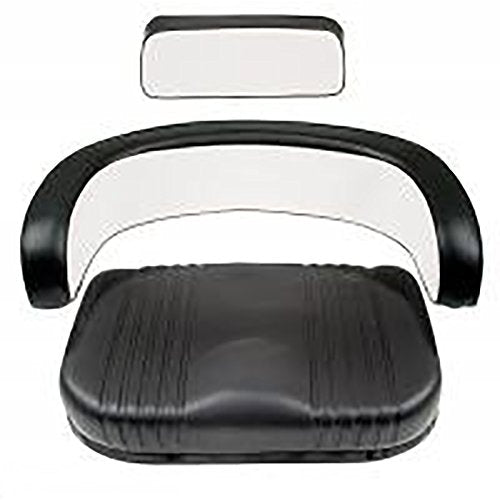 3-Piece Black/White Seat Set Fits Case/International Harvester Tractor 1026 105 Combine 1066 1206 1256 1456 1466 1999435C1