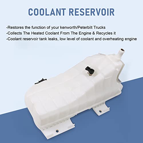 Tanque de botella de depósito de refrigerante 603-5403 para Kenworth y Peterbilt Modelos W900 T800 T660 T600 389 388 Reemplaza 603-5403, N5346001, T1673008