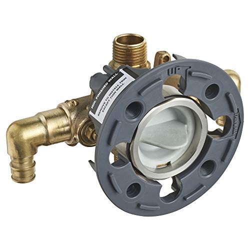 American Standard RU108ESS - Válvula de ducha flash con codos de entrada PRX y salidas universales con topes de destornillador para sistema de expansión en frío, sin terminar