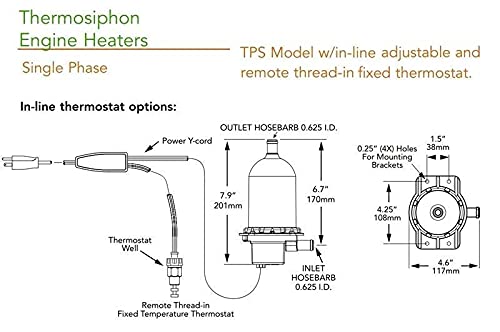 TPS151GT12-001 - Calentador de motor HOTSTART