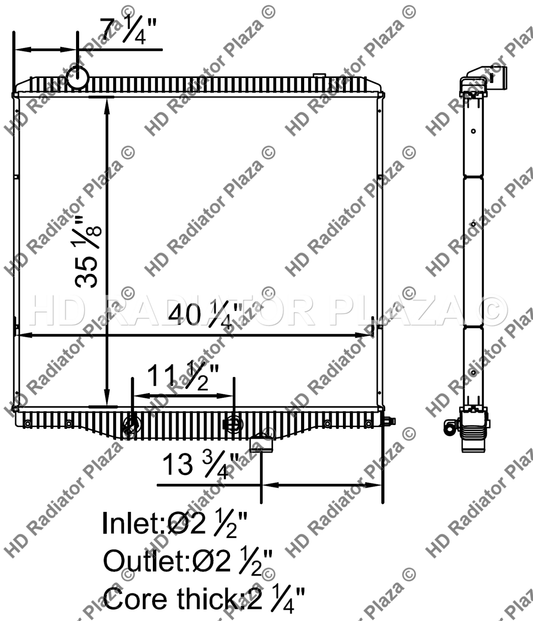 Radiator For International 10-11 8500 10-15 8600 10-15 ProStar 35 1/8" x 40 1/4"