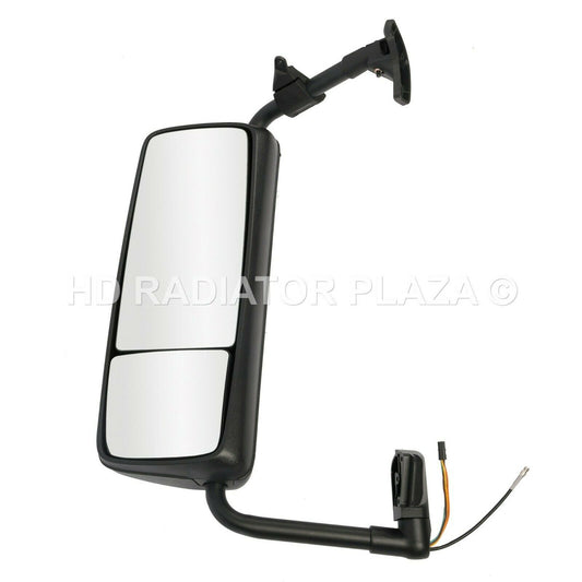 Black Mirror Driver Left Side Power Heated Assembly For 04-12 Volvo VNL Truck