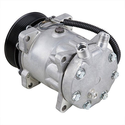 60-01642NA - Compresor de CA y embrague de 8 ranuras para Sanden SD7H13 SD7H15 4711 8026 7492 7890 con interruptor de embrague de 12 V