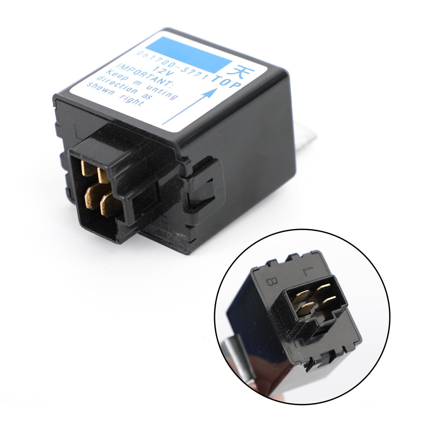12V Time Delay Relay Solenoid 061700-3770 FOR Denso Kubota Engine Stop Relay