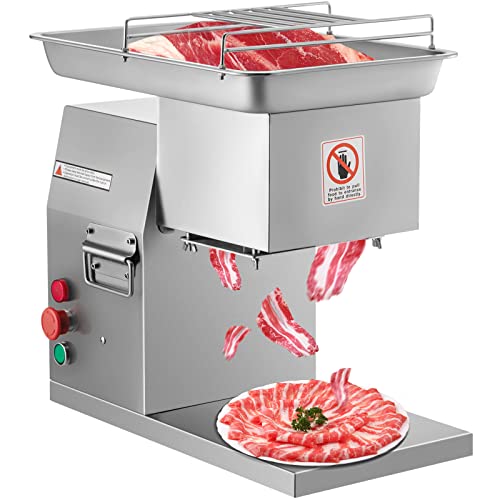 Máquina cortadora de carne comercial (1102 LB/H 800W) 110v