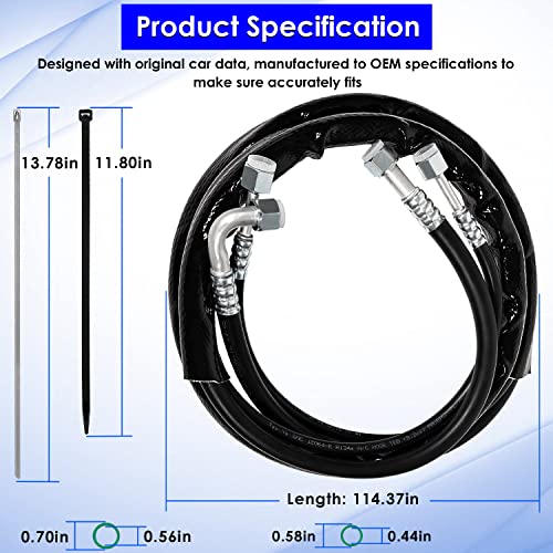 C4677 - Juego de manguera de aire acondicionado para Dodge Caravan/Grand Caravan y Chrysler Town and Country 2008-2011