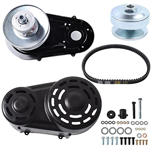 Convertidor de par de par de 1 pulgada de diámetro de 16 hp serie 40 kit de convertidor de par con un cigüeñal recto de 1 pulgada con chaveta de 1/4 pulgadas para motores Go Kart 9HP-16HP