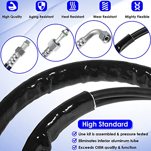 C4677 - Juego de manguera de aire acondicionado para Dodge Caravan/Grand Caravan y Chrysler Town and Country 2008-2011