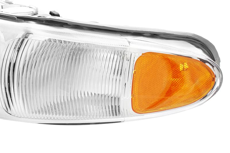 Buick Century 1997-2005/Regal 1997 1998 1999 2000 2001 2002 2003 2004 Juego de faros delanteros halógenos para el lado del conductor y del pasajero
