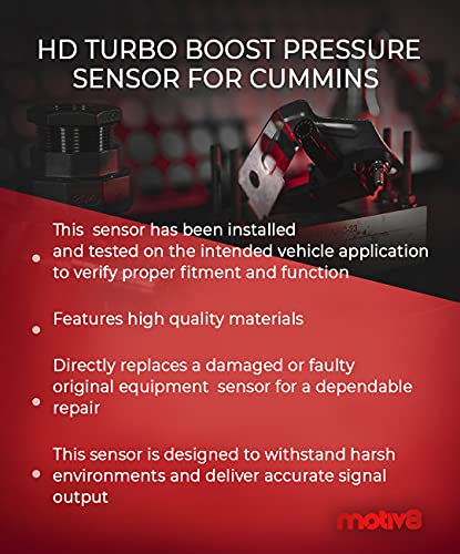 HD Turbo Boost Sensor de presión compatible con Cummins N14 1994-2003 | Sustituye a 3084521, 4921501
