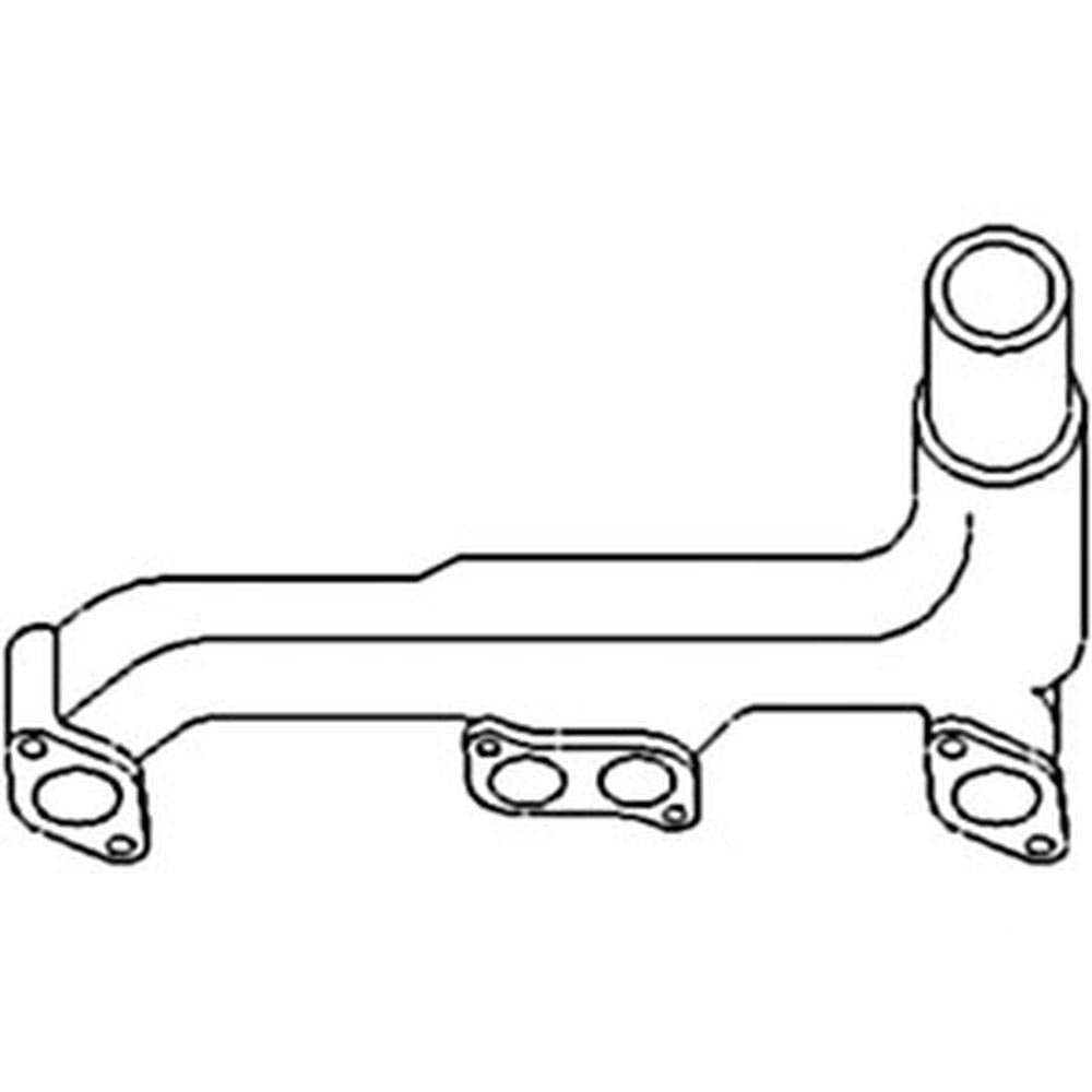 R27404 nuevo colector de escape de gas 4 cilindros se adapta a John Deere Tractor 3010 3020
