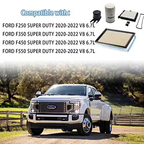 Kit de cambio de filtro FA2031 Filtro de aire del motor, filtro de combustible FD4625AA, filtro de aceite FL2051S