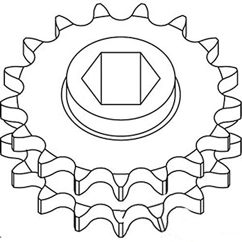 ae39301 Nueva Unidad principal doble piñón 17/17 Diente para John Deere 330 +
