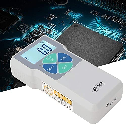 SF-500 Force Gauge Medidor de Fuerza Digital Probador de Empuje y Tracción 500N 100-240V Medidor de Fuerza Digital Probador de Empuje y Tracción Medidor Dinamómetro (Enchufe Estadounidense)