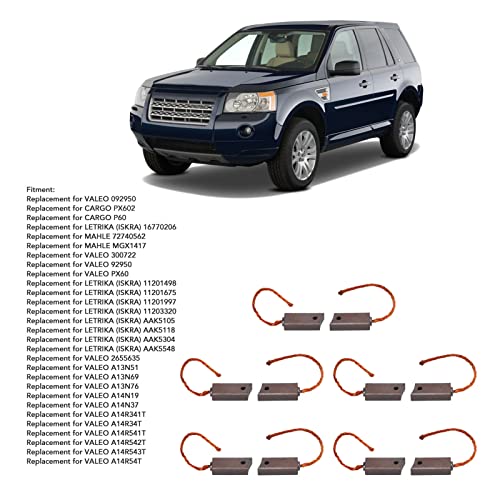 10 Uds., Juego de Escobillas Reguladoras del Alternador, Repuesto de Cepillos de Carbono para Motor Generador para VALEO CARGO PX602 P60 LETRIKA ISKRA MAHLE OE: 092950