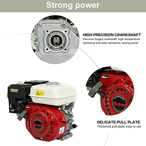 Motor de gasolina, motor de gasolina de 6.5 HP de 4 tiempos, motor de arranque manual OHV de 160 CC para Honda GX160 Go Kart Mini compresor de bicicleta divisor de troncos