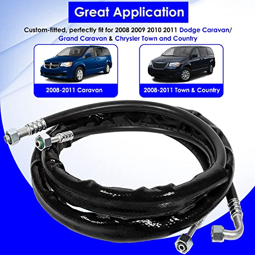 C4677 - Juego de manguera de aire acondicionado para Dodge Caravan/Grand Caravan y Chrysler Town and Country 2008-2011