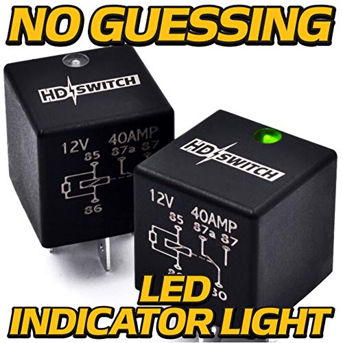 (2 unidades) relé impermeable con interruptor HD con actualización LED, sustituye a John Deere RE68327 310E 410D 500 710D 335 435C 437D 660D 2755 9120 9230 9330 9410 9430 9460 9510 9530 9560 9630 Grasa dieléctrica incluida