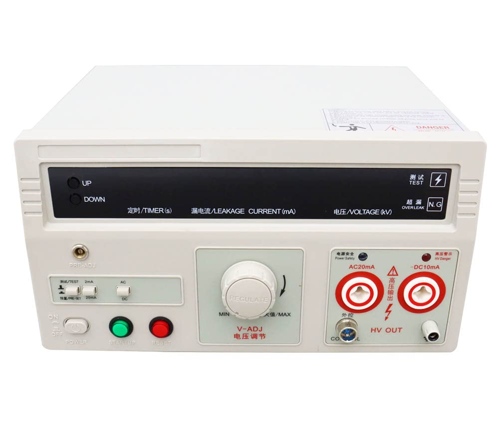 INTSUPERMAI RK2672AM - Probador de alta potencia, voltaje de entrada de 110 V 5 KV, probador de voltaje, herramienta de prueba de equipos de alimentación con pantalla digital, probador de resistencia de aislamiento eléctrico AC/DC de 100 VA
