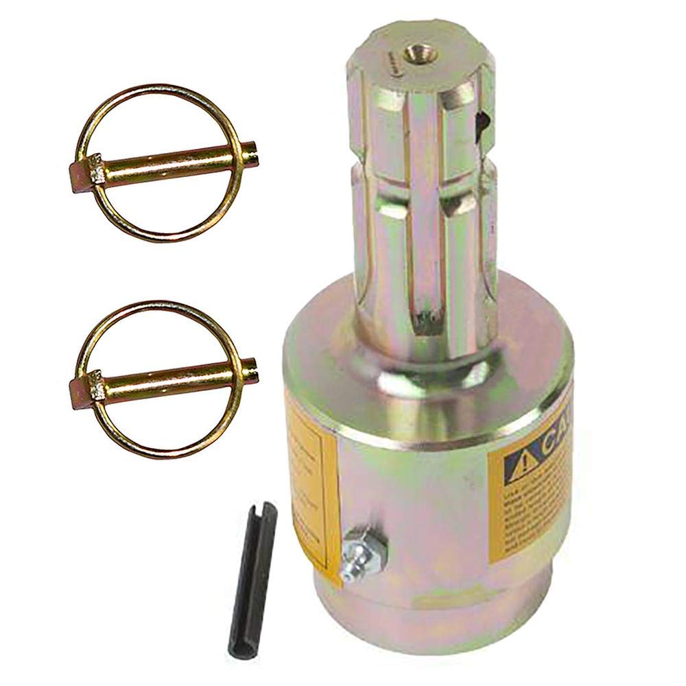 Acoplador de sobrefuncionamiento de toma de fuerza de 540 rpm, embrague deslizante de 1-3/8 pulgadas macho de 1-3/8 pulgadas hembra