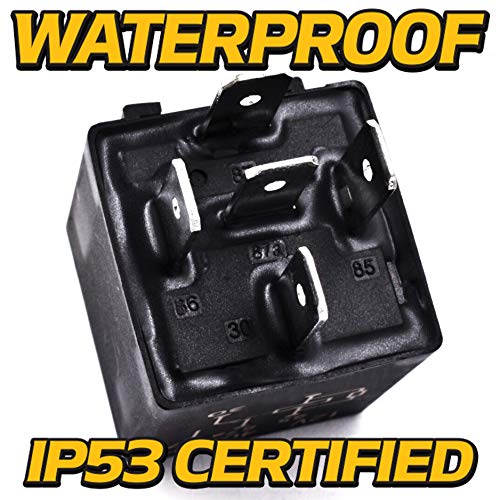 (2 unidades) relé impermeable con interruptor HD con actualización LED, sustituye a John Deere RE68327 310E 410D 500 710D 335 435C 437D 660D 2755 9120 9230 9330 9410 9430 9460 9510 9530 9560 9630 Grasa dieléctrica incluida
