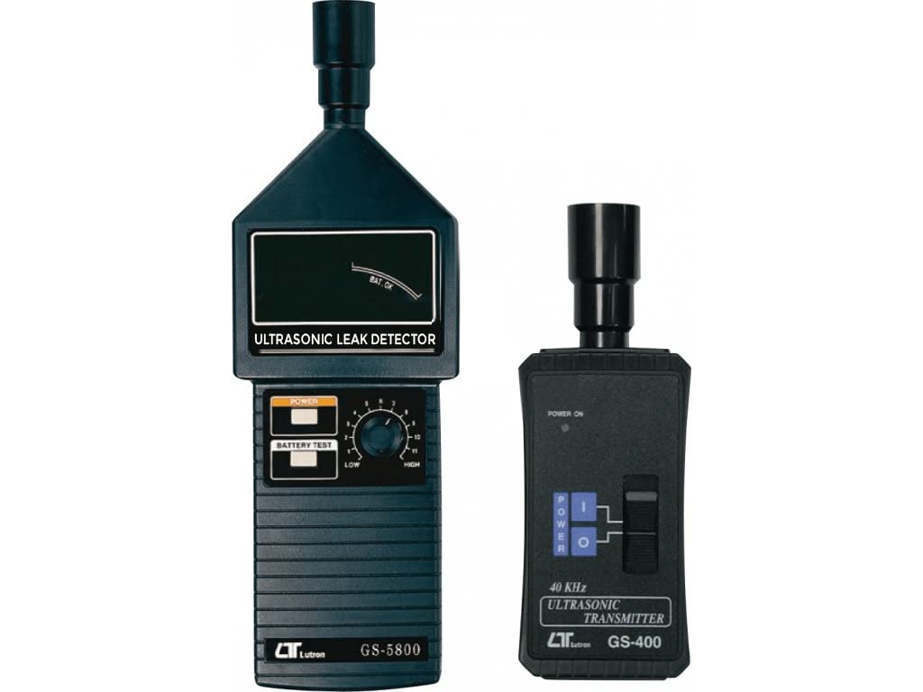 Detector ultrasónico de fugas de gas GS-5800 (rango de frecuencia: 20KHz a 100KHz) con pantalla LED para fugas en el refrigerador, fugas de neumáticos y tubos, arco eléctrico y sistema de frenos