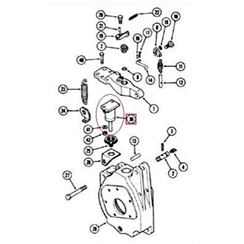 1348800C1 Cilindro esclavo 450C, 455C, 550, 650, se adapta a carcasa 450, 450B, 455B, 550, 65