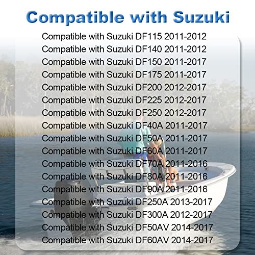 Conjunto de relé de moldura compatible con Suzuki Outboard DF100 DF140 DF150 DF175 2011-2012 DF200 DF225 DF250 2012-2017 Reemplazo para 38410-93J12