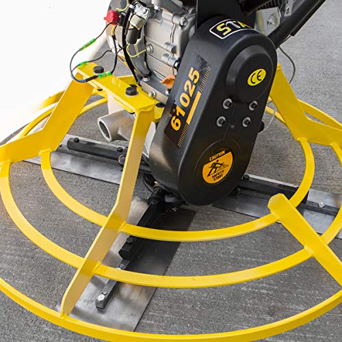 Stark USA 61025 Walk Behind Power Palwel con mango de gas de 6.5 hp 4 tiempos superficie de cemento de hormigón más suave