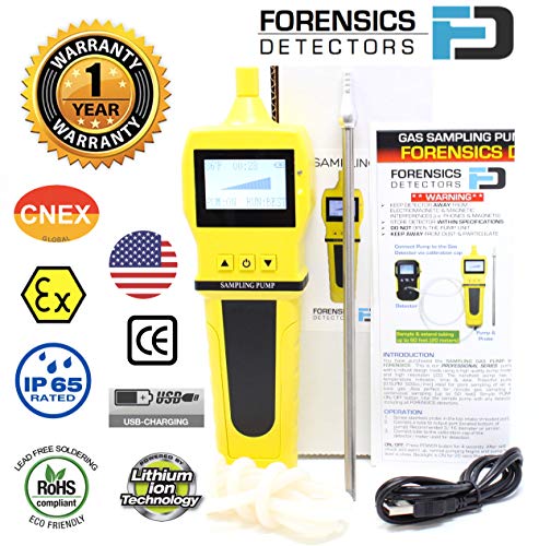 4 monitores de gas + bomba | Certificado de calibración NIST de EE. UU. | Recarga USB | Alarmas de sonido, luz y vibración |
