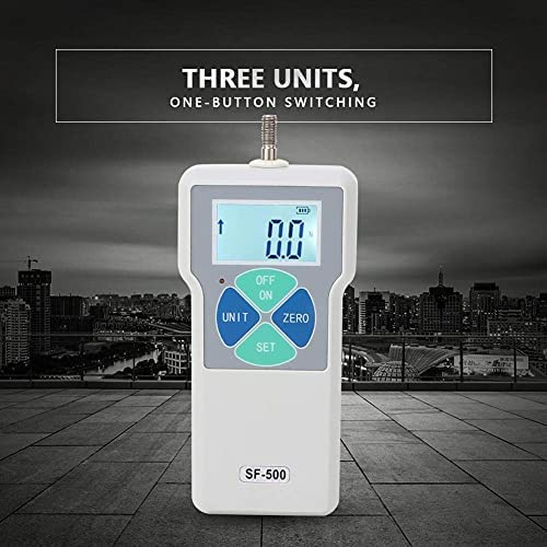 SF-500 Force Gauge Medidor de Fuerza Digital Probador de Empuje y Tracción 500N 100-240V Medidor de Fuerza Digital Probador de Empuje y Tracción Medidor Dinamómetro (Enchufe Estadounidense)
