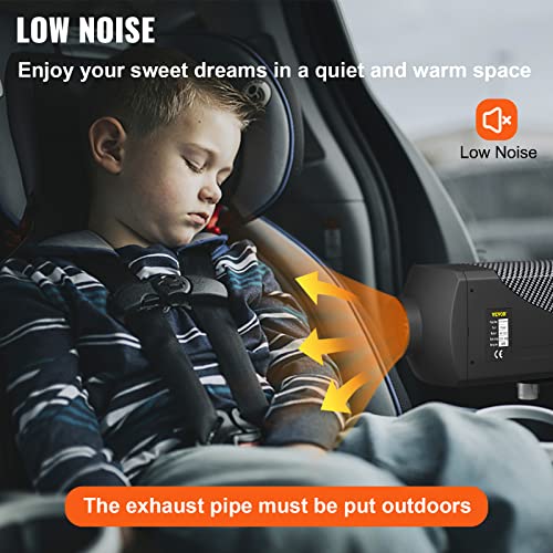 Happybuy Calentador diésel, calentador de aire diésel de 12 V 8 KW, calentador de litera con interruptor LCD y control remoto, bajo consumo para coches, camiones, autocaravana, barco, autobús, caravana