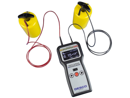 Desco Kit de medidor de resistencia digital de superficie 19290