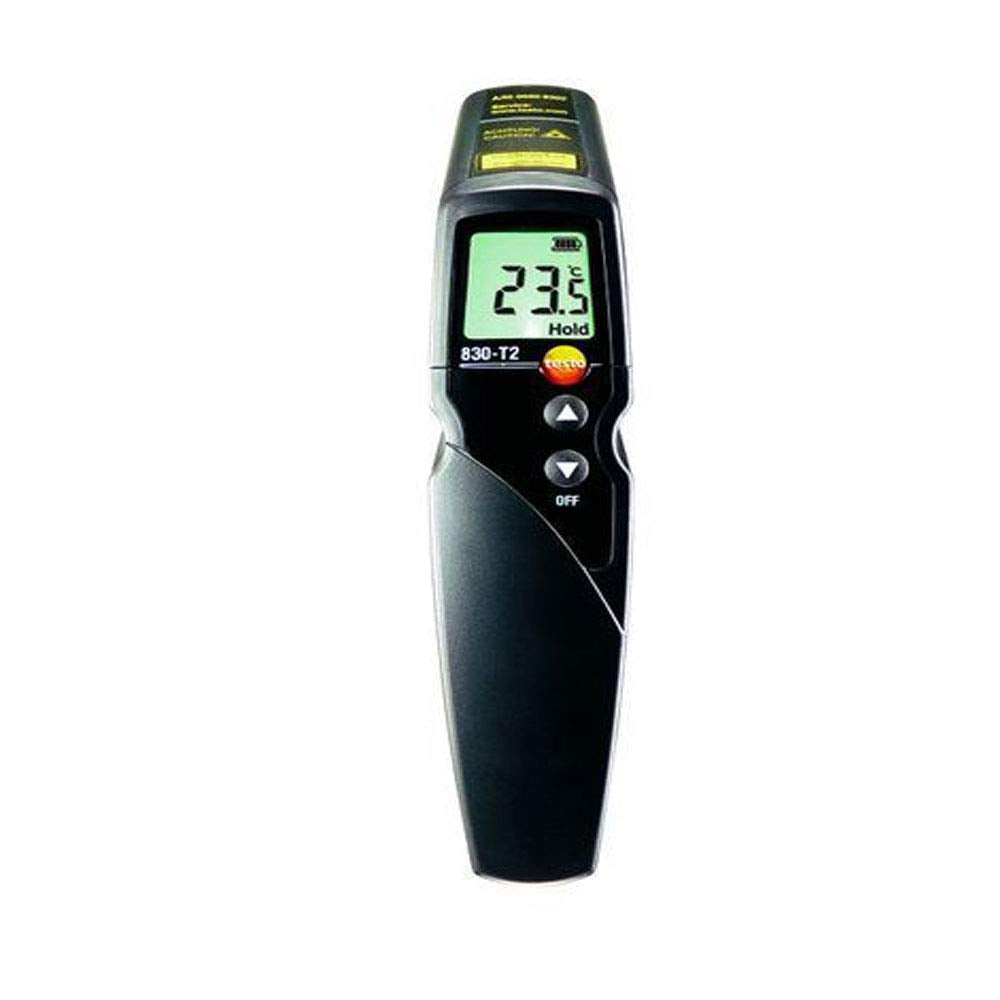 Pistola de temperatura infrarroja (rango: -22 a 752 °F) para HVAC, laboratorios, industrias junto con certificado calibrado de fábrica por Testo 830-T1