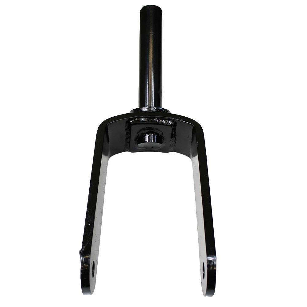 (1) Horquilla de rueda trasera 63740 de repuesto para cortador giratorio de cerdo de arbusto, yugo de 1-1/4 pulgadas, eje de 3/4 pulgadas