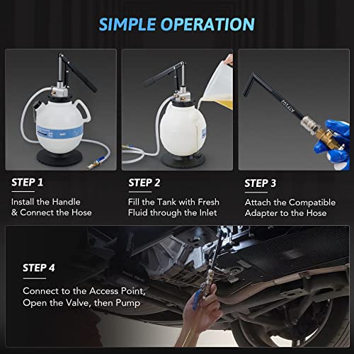 Orion Motor Tech Bomba de Líquido de Transmisión de 7.5 L, Kit de Recambio Manual ATF de 2 Galones, Bomba de Mano de Líquido de Transmisión, Bomba de Transferencia de Líquido de Transmisión