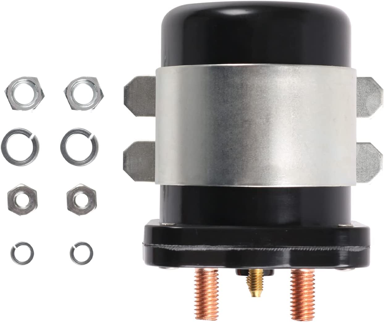 Solenoide de 36 V 4 terminales 20468G1 36 V Solenoide Interruptor de relé de repuesto para EZGO/Cushman/Textron Club Car DS Columbia Yamaha Electric para 1989 en adelante. Reemplaza 114-3611-020 586-117111 586-906