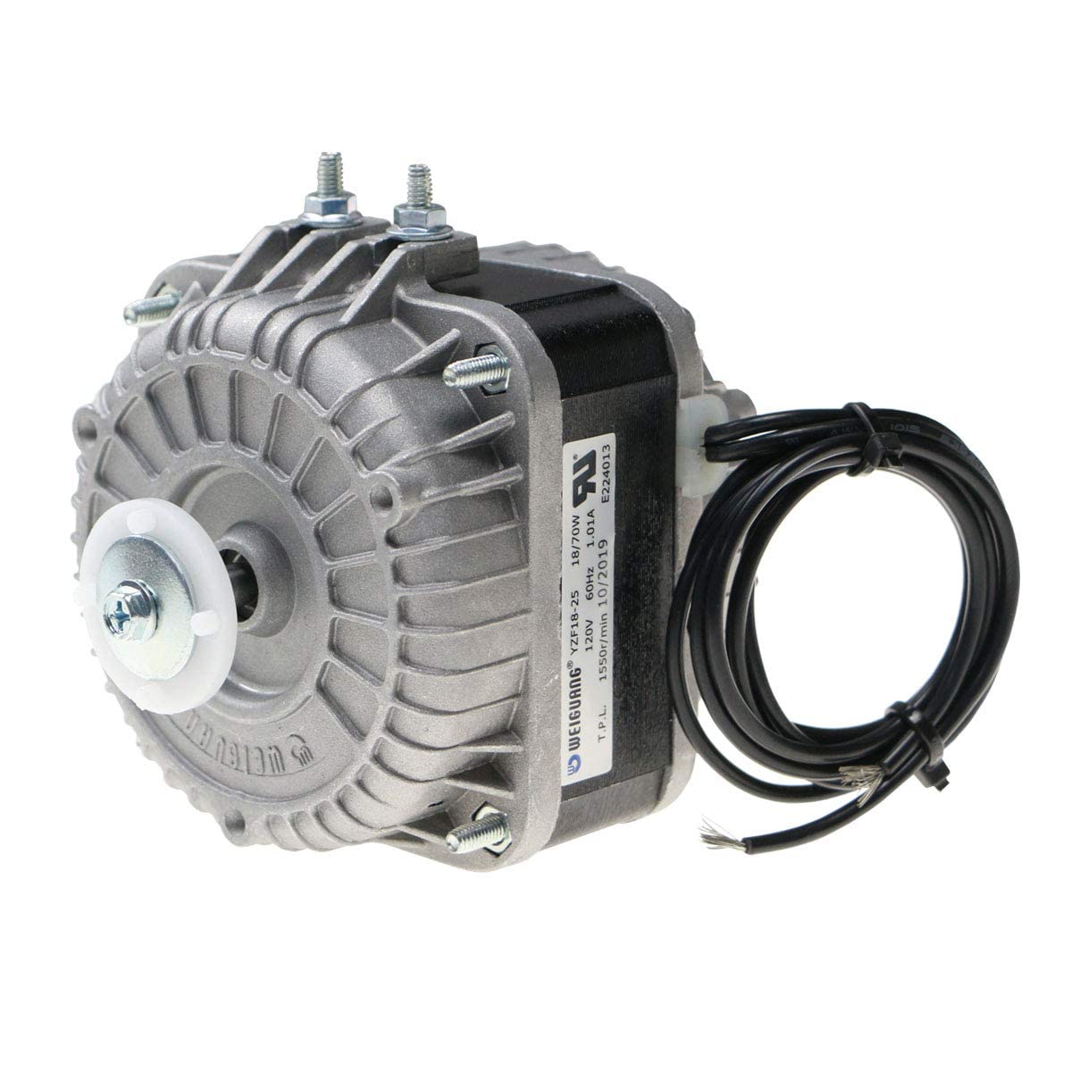 Motor de poste sombreado de 120 V, 60 Hz, 1.01 A, 18 W, motor de ventilador de CA para pequeños equipos de ventilación, evaporador de radiador de equipo de refrigeración (YZF18-25)
