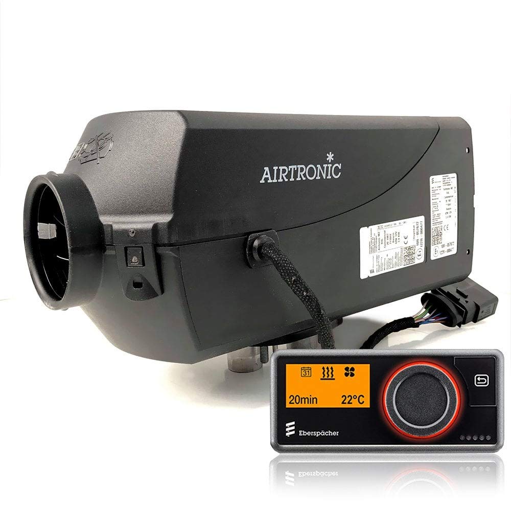 Eberspacher Espar Airtronic S2 D2 L 12V 2.2kW 7500BTU con temporizador EasyStart PRO 7 días diagnóstico de fallas y ajuste automático de altitud con incluye placa de montaje en el suelo GRATIS | ÚLTIMO MODELO