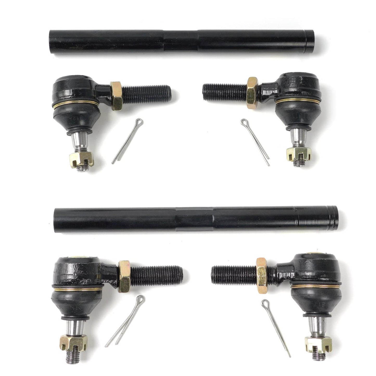 Juego de 2 barras de acoplamiento de dirección y eje para carrito de golf, repuesto # 70074-G01 70074-G02 para carrito de golf EZGO TXT Medalist 1994-2000