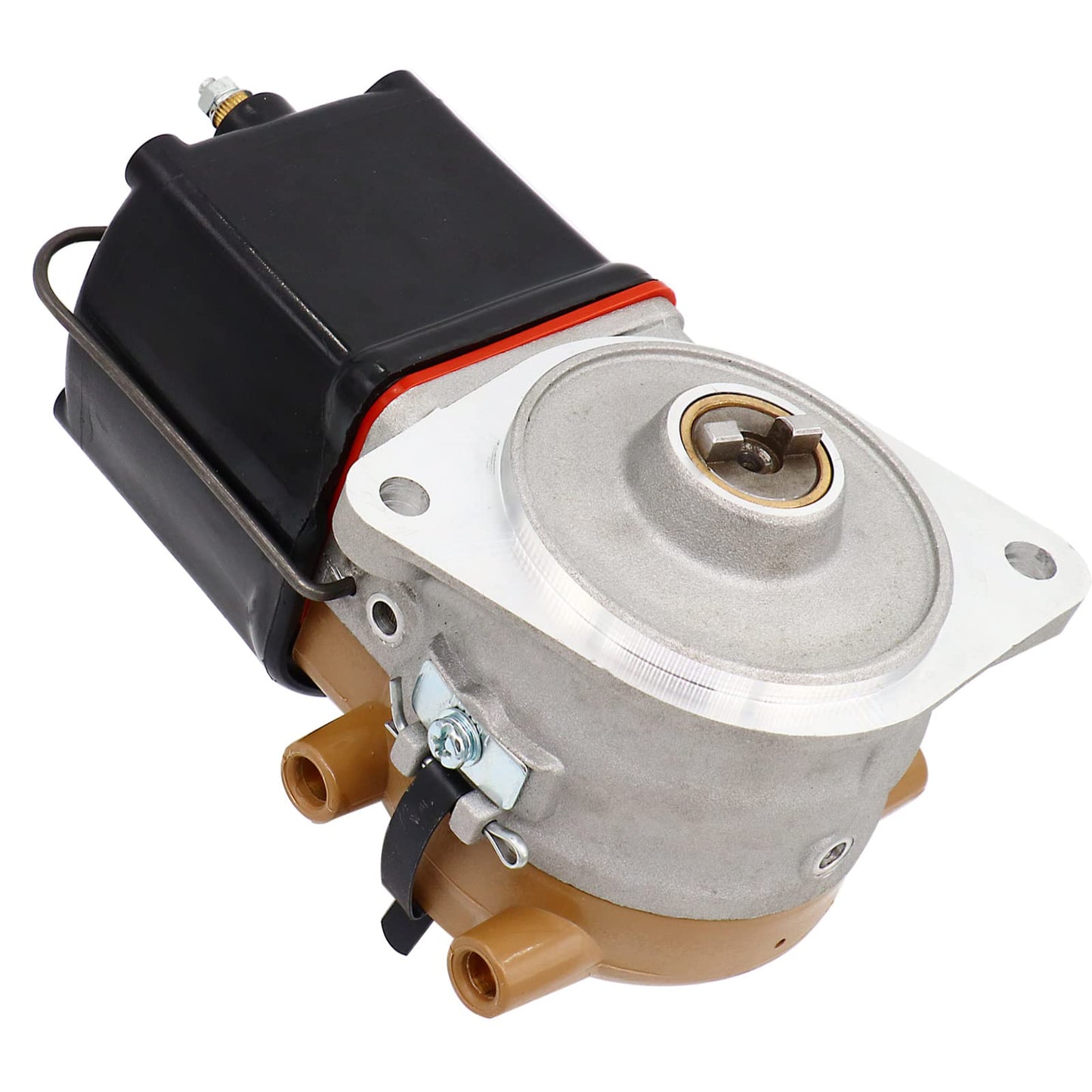 Condgreemee - Conjunto distribuidor con bobina de encendido de 12 V de repuesto para Ford New Holland 9N 8N 2N Tractor 4cyl conjunto distribuidor completo de montaje frontal para OEM 9N12100, 9N12024 9N12100C