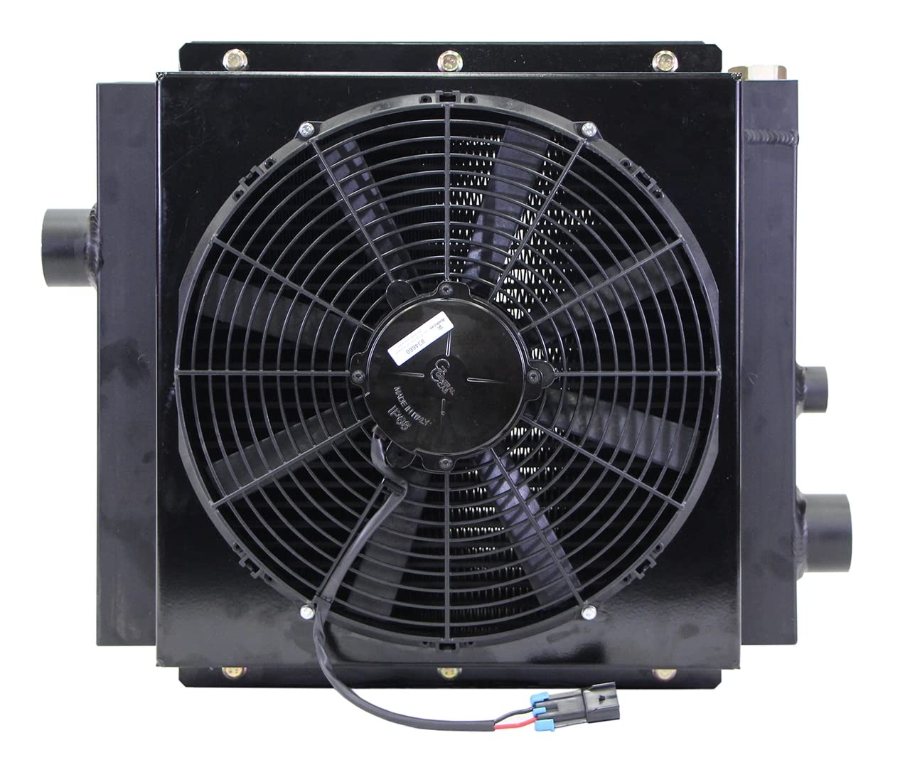 Ventilador de aceite hidráulico móvil y cubierta modelo DC-20 (12 voltios w/OC-63) con o sin válvula de derivación (sin derivación)