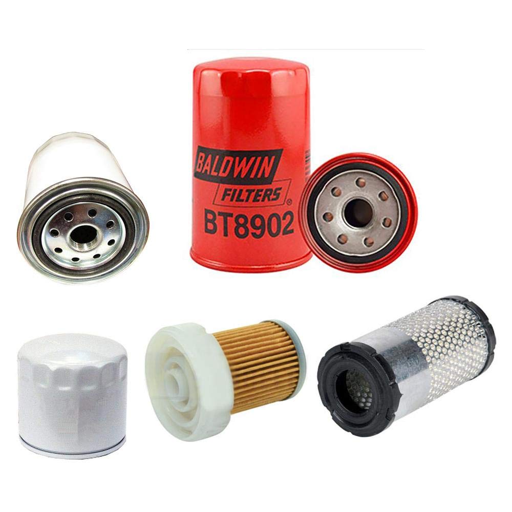Kit de mantenimiento de filtro de tractor compatible con Kubota B2320 B2301 B2601 B2630